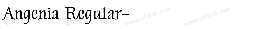 Angenia Regular字体转换